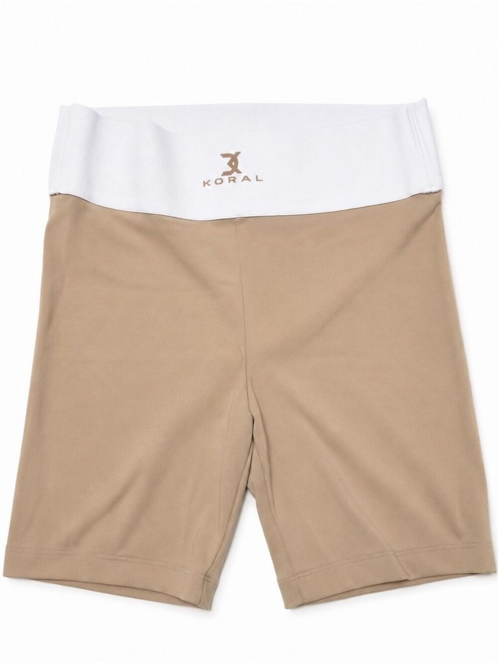 Koral Beige Biker Shorts Size Medium NWT